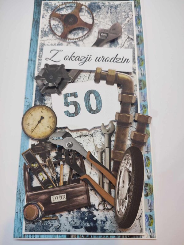 Karki okolicznościowe z okazji Urodzin ręcznie robione Papierowa Pracownia Marleen