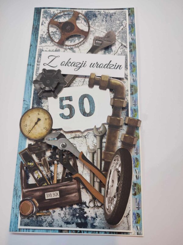 Karki okolicznościowe z okazji Urodzin ręcznie robione Papierowa Pracownia Marleen